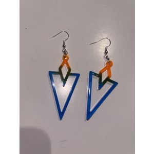 Boucles d'oreilles "Prisme" - Triangles asymétriques
