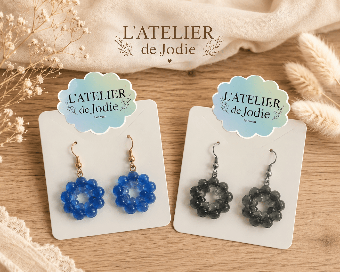 Boucles d'oreilles "Marguerite" 