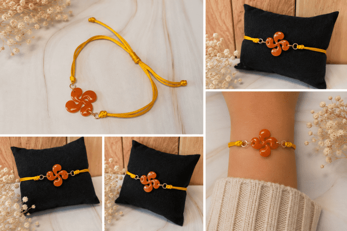 Bracelet petite croix basque