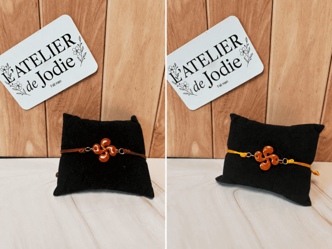 Bracelet petite croix basque