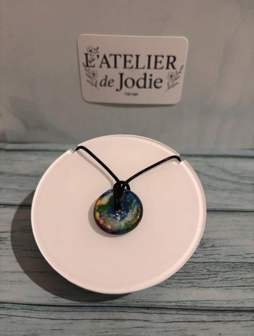 Collier « Galaxie » - Fait Main en Résine Époxy