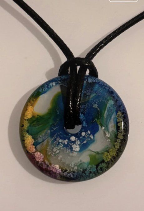 Collier « Galaxie » - Fait Main en Résine Époxy