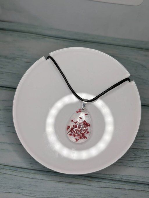Collier Fleurs séchées - Rose