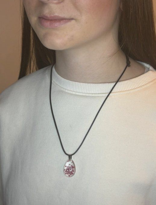 Collier Fleurs séchées - Rose