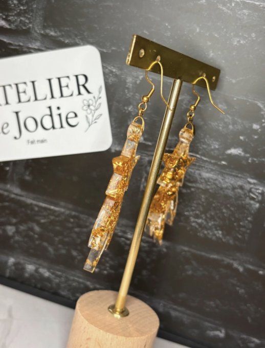 BO pendantes - Or - Etoile