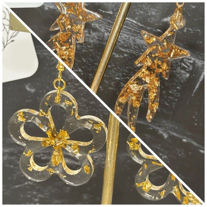 Boucles d'oreilles "Éclat Doré" - Divers modèles