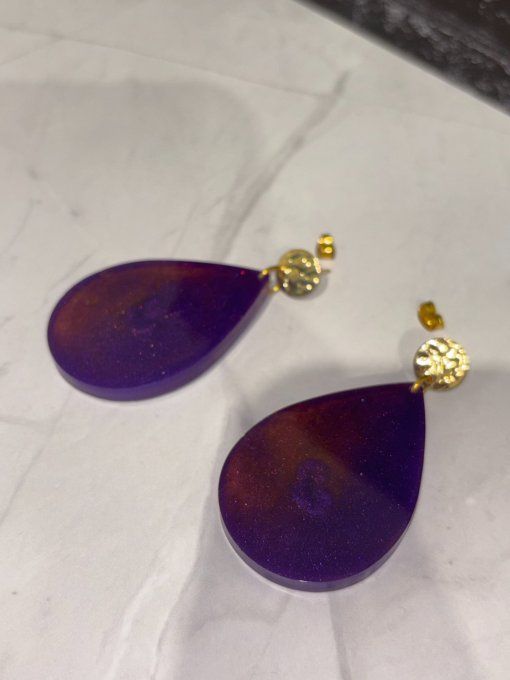 Boucles d'oreilles "Nébuleuse"