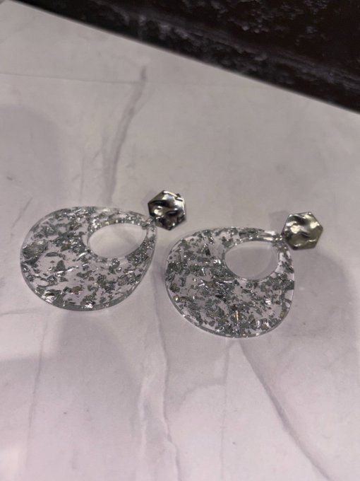 Boucles d'oreilles "Cristalline"
