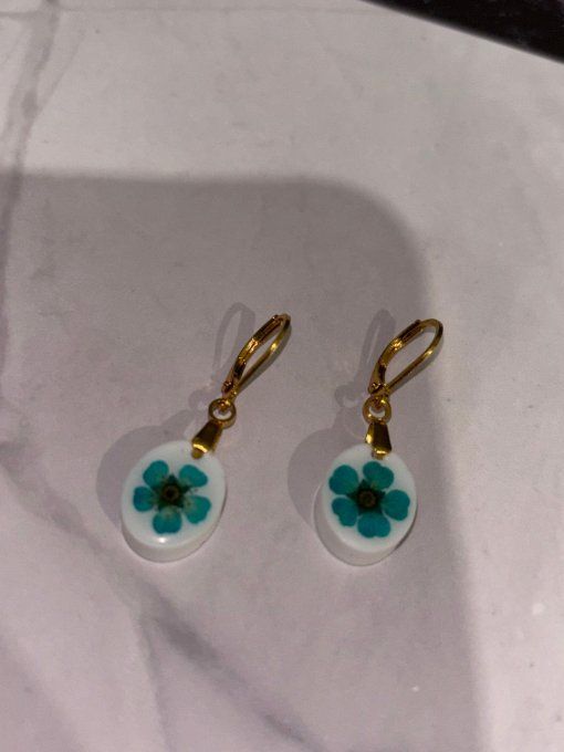  Boucles d'oreilles "Azurine" 