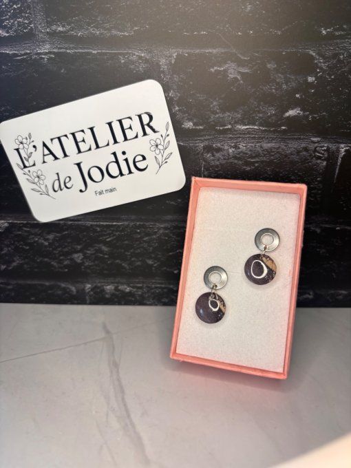 Boucles d’oreilles "Minérale"