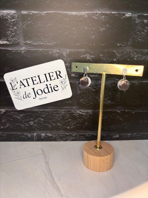 Boucles d’oreilles "Minérale"