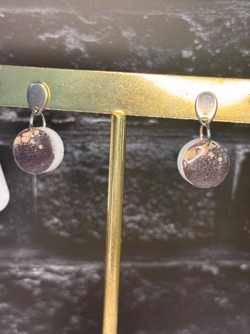Boucles d’oreilles "Minérale"
