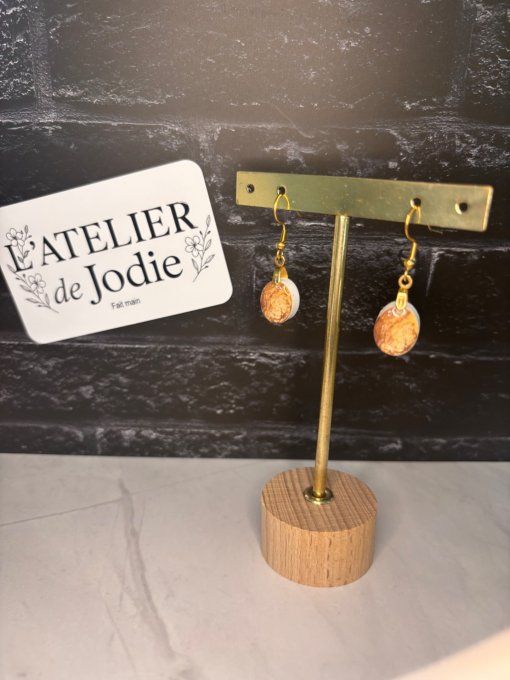 Boucles d’oreilles "Minérale"