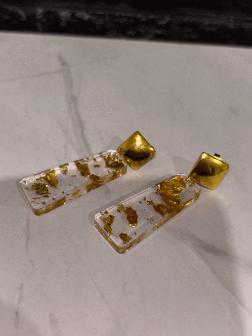 Boucles d’oreilles "Éclat doré"