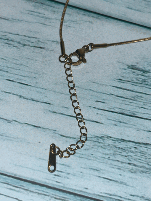 Collier Glamour - Feuille dorée