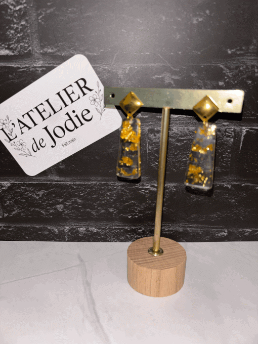 Boucles d’oreilles "Éclat doré"