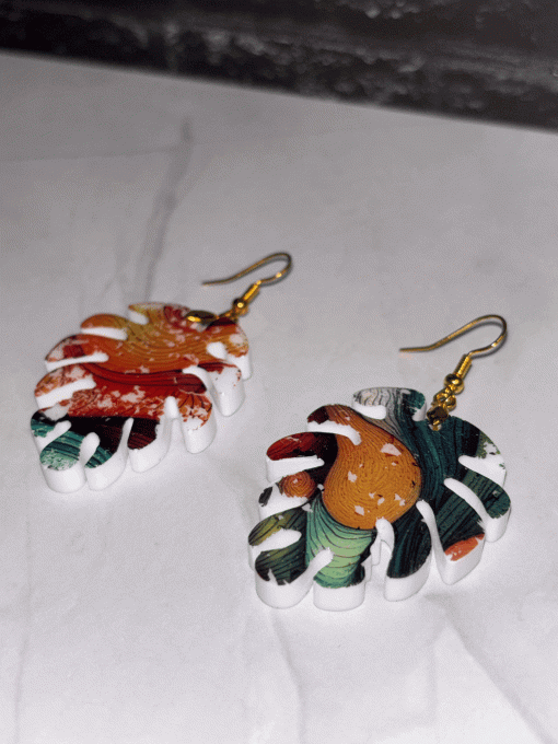Boucles d’oreilles "Monstera"