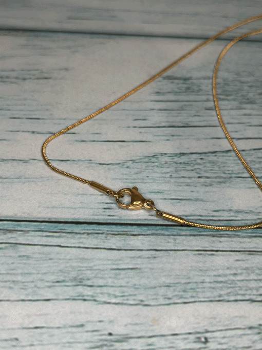 Collier Feuille dorée