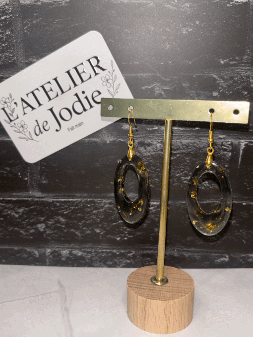 Boucles d'oreilles "Éclipse Dorée"