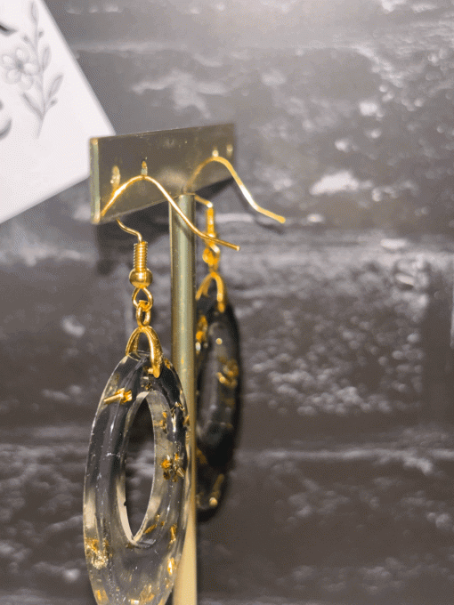 Boucles d'oreilles "Éclipse Dorée"