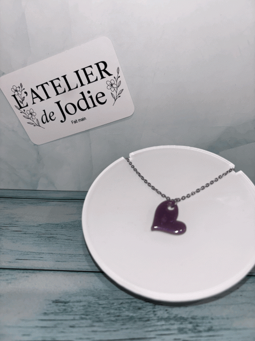 Collier "Cœur Pourpre"