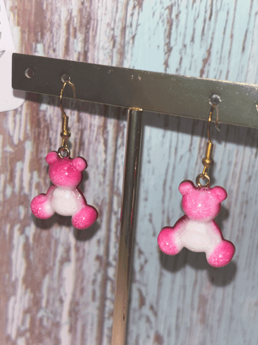 Boucles d'oreilles "Ourson Câlin" – coloris au choix