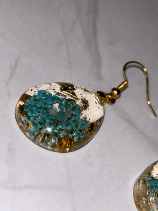 Boucles d'oreilles "Rosée d'Azur"