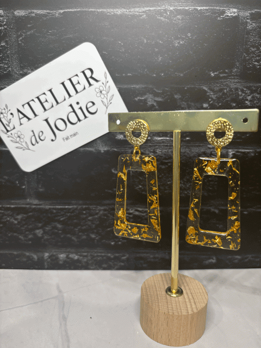 Boucles d'oreilles dorée