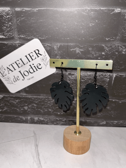 Boucles d’oreilles "Monstera"