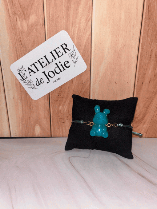 Bracelet lapin vert