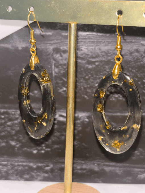 Boucles d'oreilles "Éclipse Dorée"
