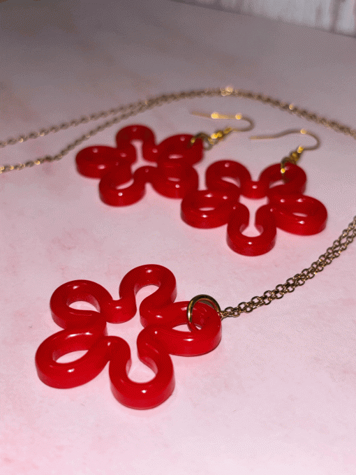 Parure Fleur graphique