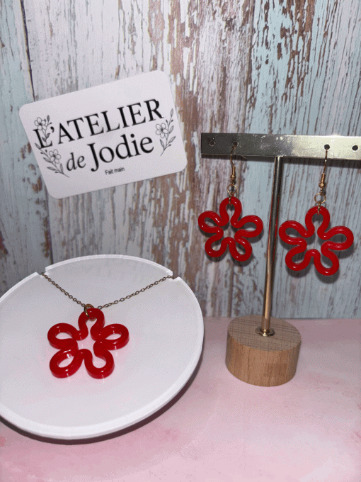 Parure Fleur graphique