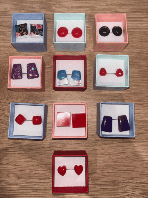 Clous d'oreilles " Petits Trésors"