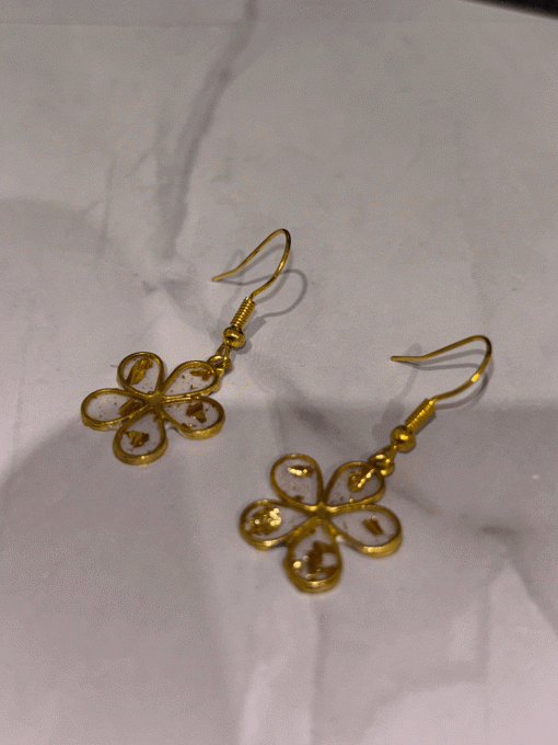 Boucles d’oreilles "Éclat doré"