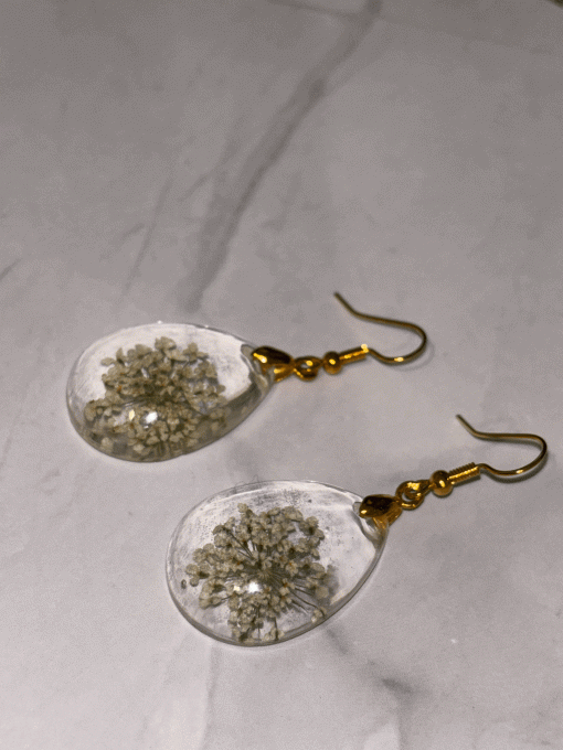Boucles d'oreilles "Rosée d'Azur"