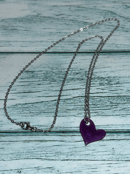 Collier "Cœur Pourpre"