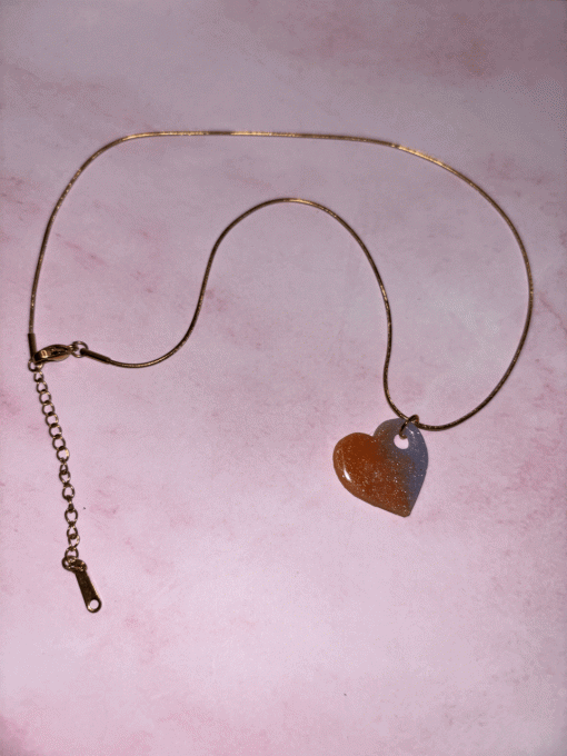 Parure "Cœur de Pêche"