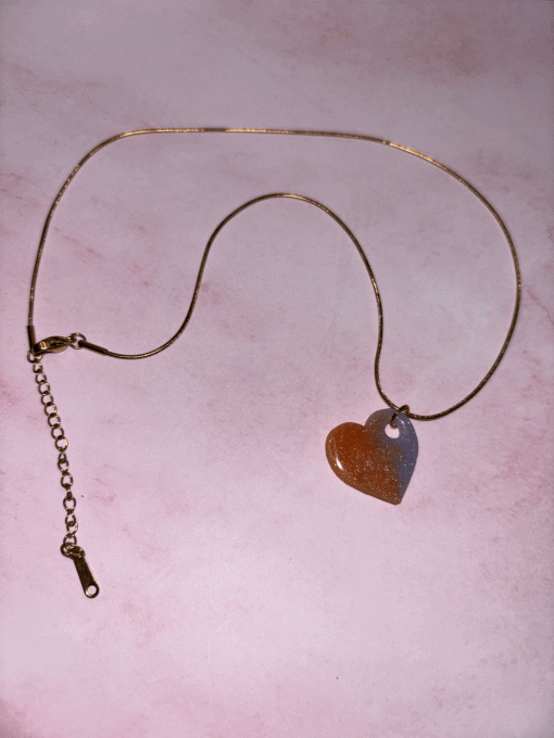 Parure "Cœur de Pêche"