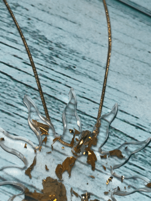 Collier « Soleil » doré