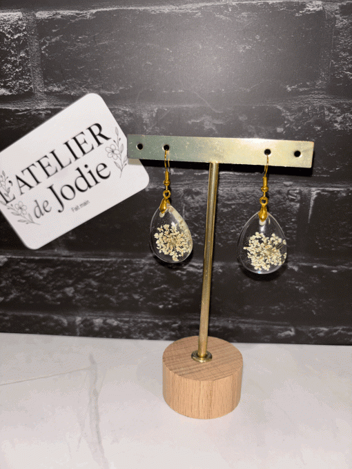 Boucles d'oreilles "Rosée d'Azur"