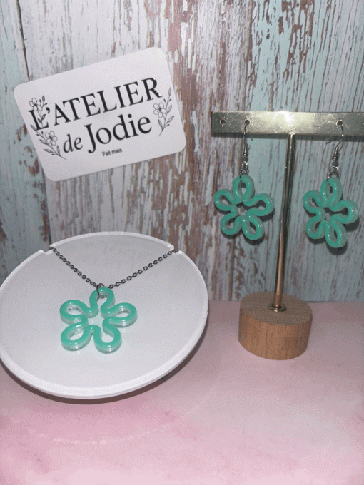 Parure Fleur graphique