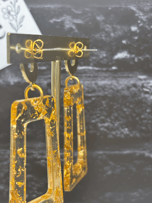 Boucles d'oreilles dorée