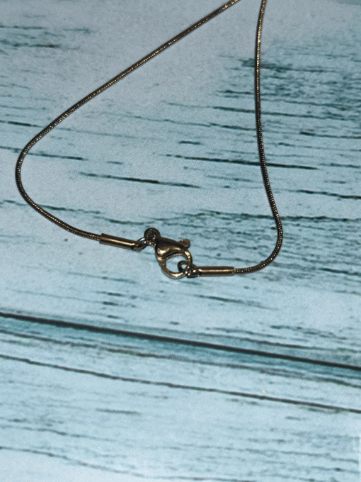 Collier Feuille dorée
