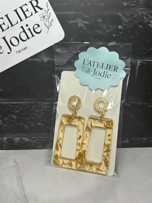 Boucles d'oreilles dorée