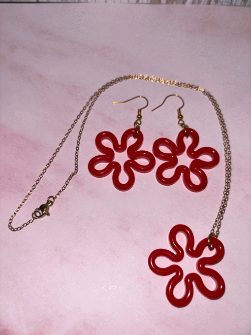 Parure Fleur graphique