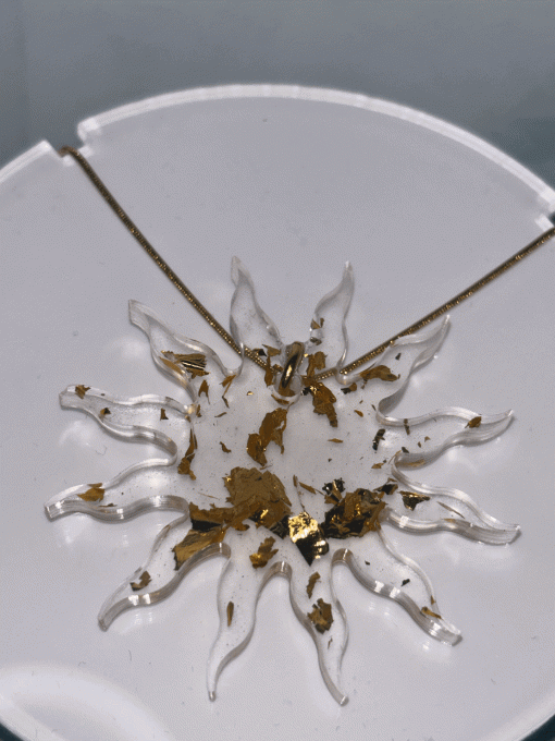 Collier « Soleil » doré