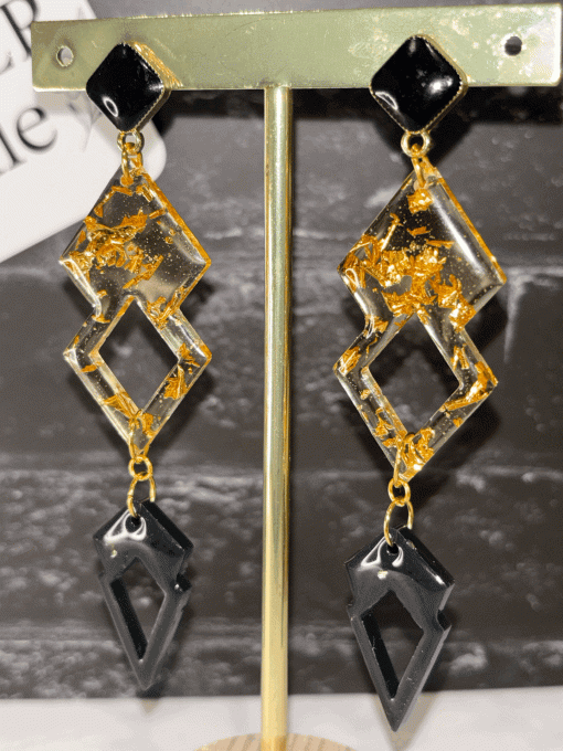 Boucles d'oreilles "Élégance Graphique"