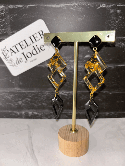 Boucles d'oreilles "Élégance Graphique"